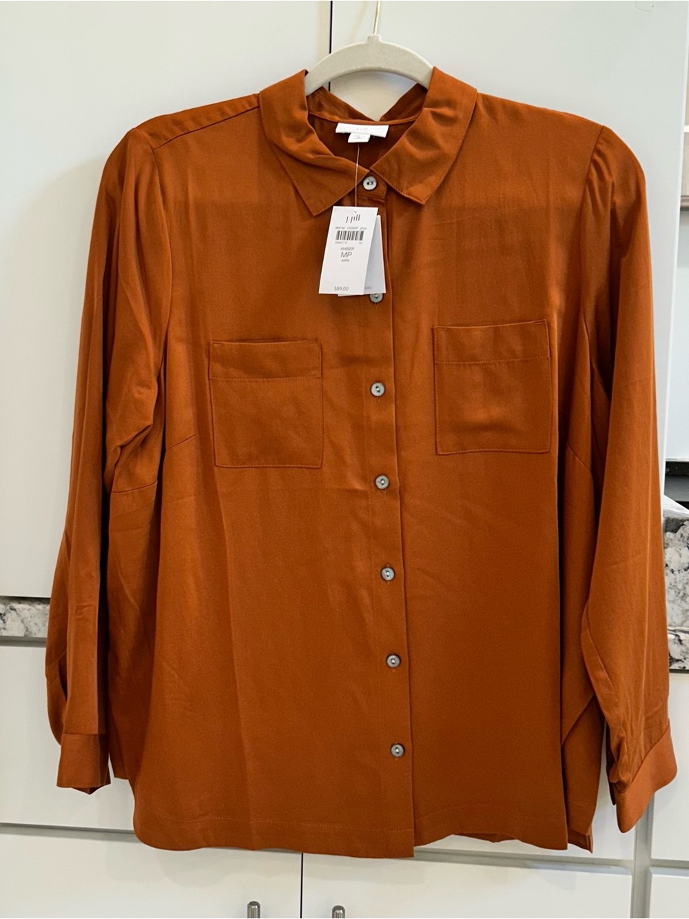 J. Jill Woman’s  Button-Down Shirt in Cinnamon